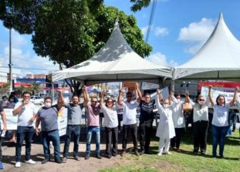 Sindicatos se unem e paralisação dos profissionais da Saúde repercute na Capital