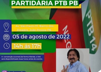 Pré-candidato a deputado federal confirma presença na convenção do PTB nesta sexta-feira