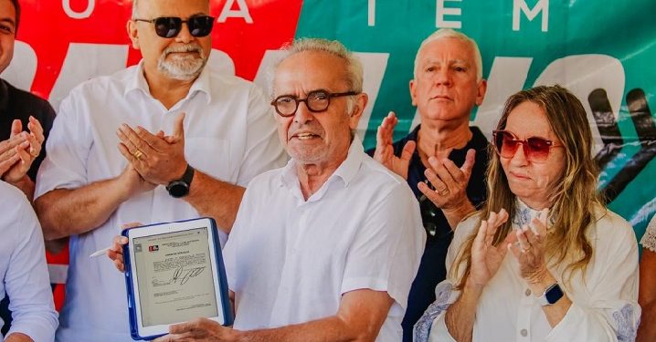 Com a presença do vereador Marcílio do HBE, prefeito autoriza construção da Feira Livre do Colinas do Sul