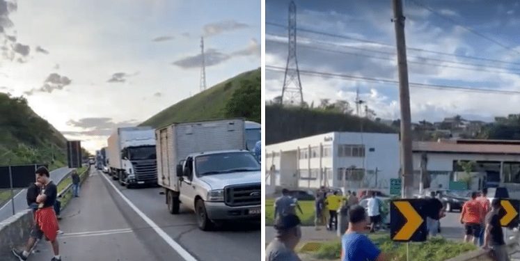 Caminhoneiros fecham estradas no Rio de Janeiro após vitória de Lula