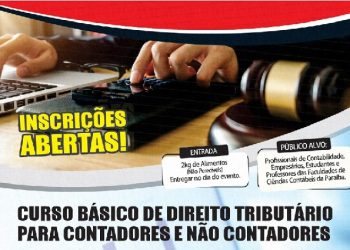 Sindicato dos Contabilistas da PB abre inscrições para Curso Básico de Direito Tributário para contadores e não contadores