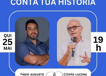 Podcast Conta Tua História estreia nesta quinta com participação especial do prefeito Cícero Lucena