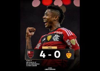 Flamengo e Internacional-RS passam para as oitavas de final da Libertadores