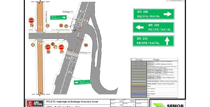 Obras do viaduto de Água Fria interditam faixa da BR 230 no sentido Cabedelo – Bayeux