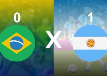 Em partida válida pelas eliminatórias, Brasil perde para a Argentina no Maracanã
