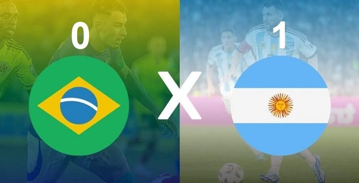 Em partida válida pelas eliminatórias, Brasil perde para a Argentina no Maracanã