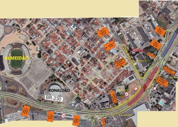 BR 230 terá trânsito modificado a partir deste domingo na altura da obra do viaduto de Água Fria, em João Pessoa