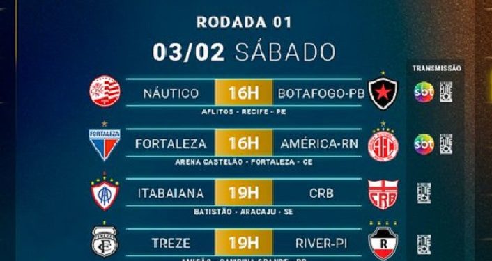 Copa do Nordeste começa neste sábado com Botafogo-PB em campo