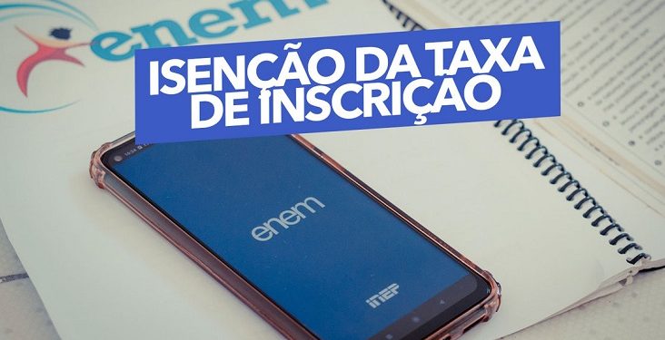 Pedidos de isenção da taxa do Enem podem ser feitos até esta sexta-feira, dia 26