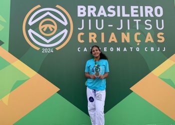 Atleta paraibana é destaque no Brasileiro de Jiu-Jitsu para crianças 2024