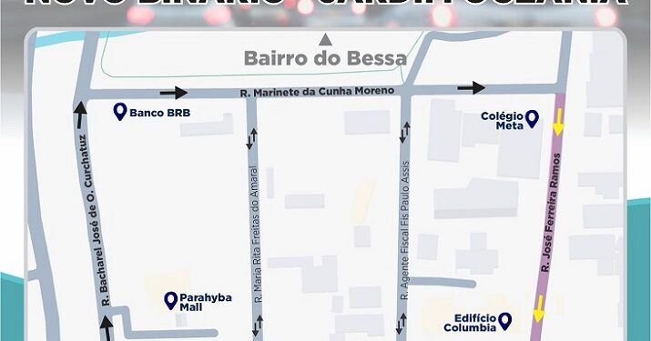 Motoristas devem ficar atentos às mudanças no trânsito do Jardim Oceania