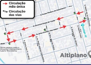 Implantação de novo binário facilita tráfego ao acesso recém construído entre o Altiplano e a UFPB